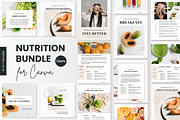 4-in-1 Nutrition Bundle for Canva, a Templates & Theme by Erin Cassidy (Thumbnail 1 of 29)