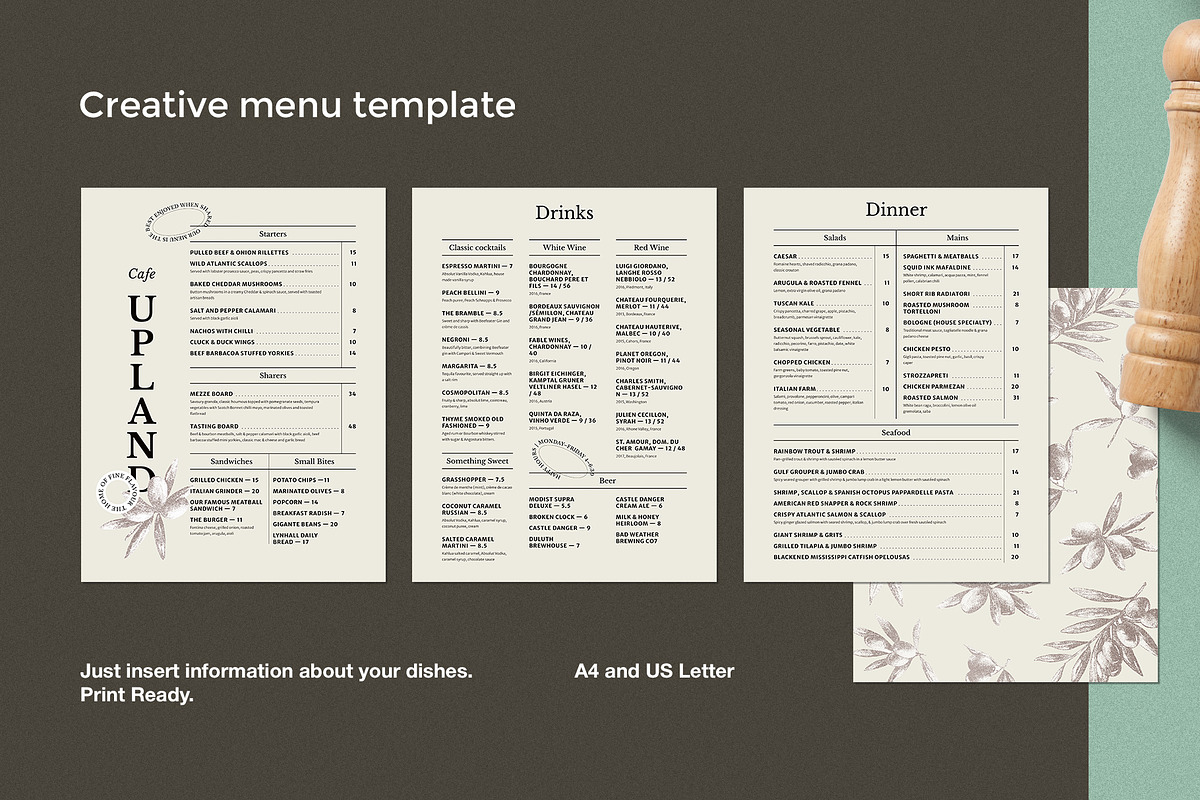 Rustic Restaurant Menu, a Brochure Template by BigWeek (Photo 2 of 4)