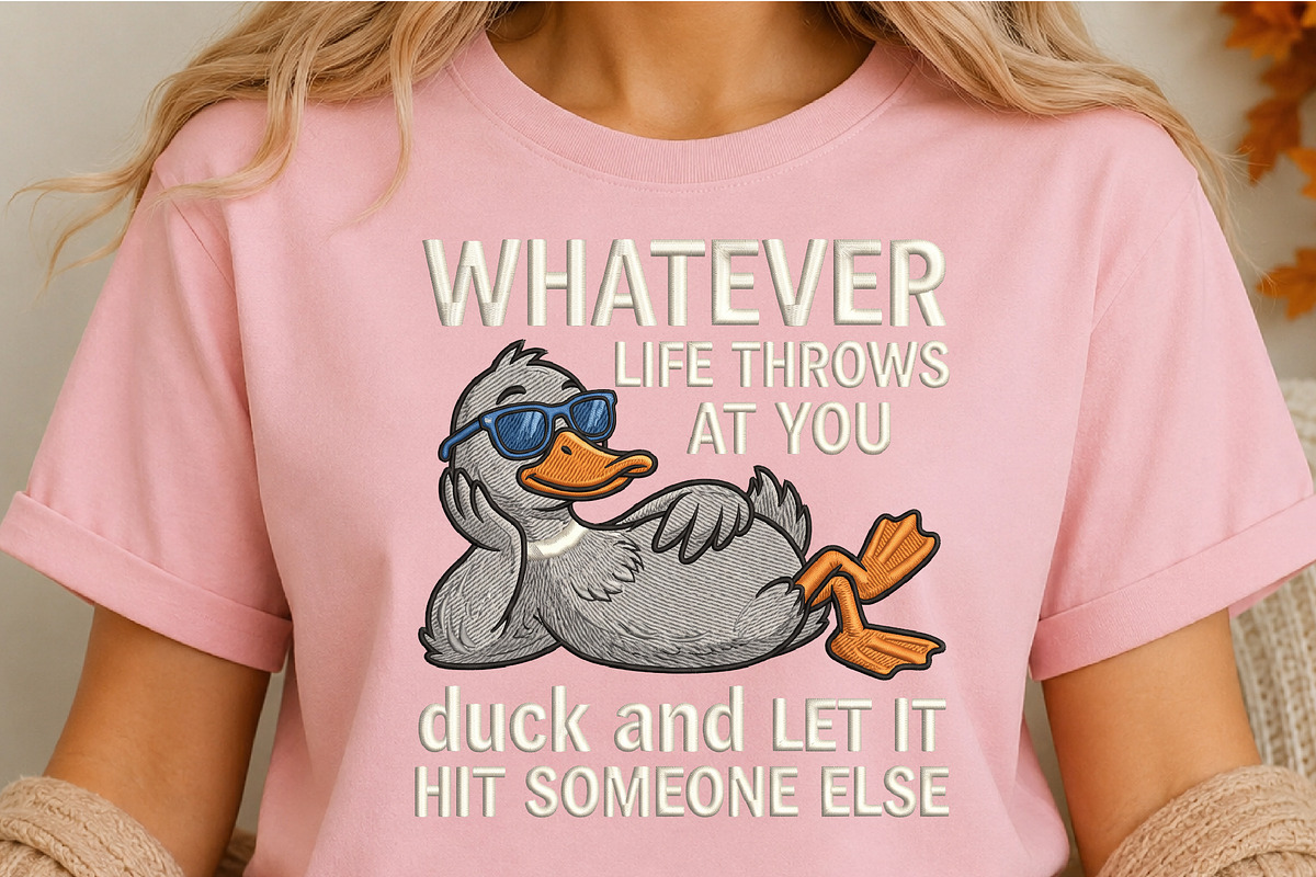 Funny Duck Quote PNG, an Object Illustration by DreamCafeArt (Photo 5 of 6)