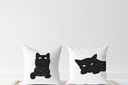 Cat svg, Funny Cats Vector Cut Files, an Animal Illustration by Watercolor_Vector Graphic (Thumbnail 9 of 25)