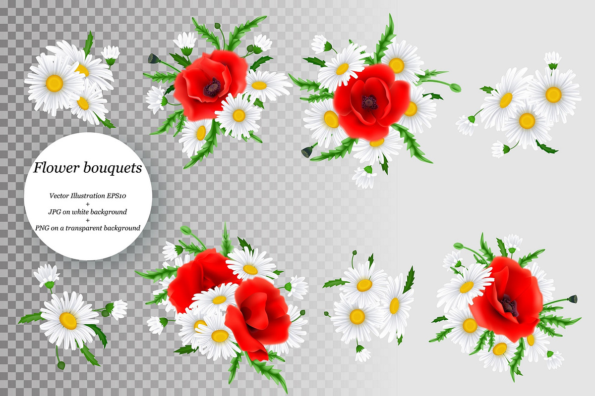 Red Poppies and Chamomile, a Decorative Illustration by artabramova (Photo 2 of 5)