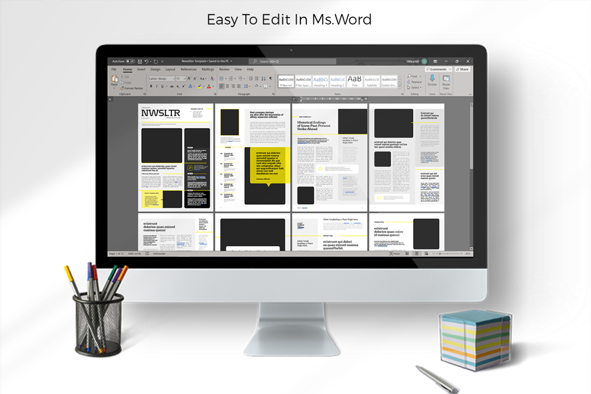 Newsletter Template, a Brochure Template by spidergraph (Photo 8 of 8)