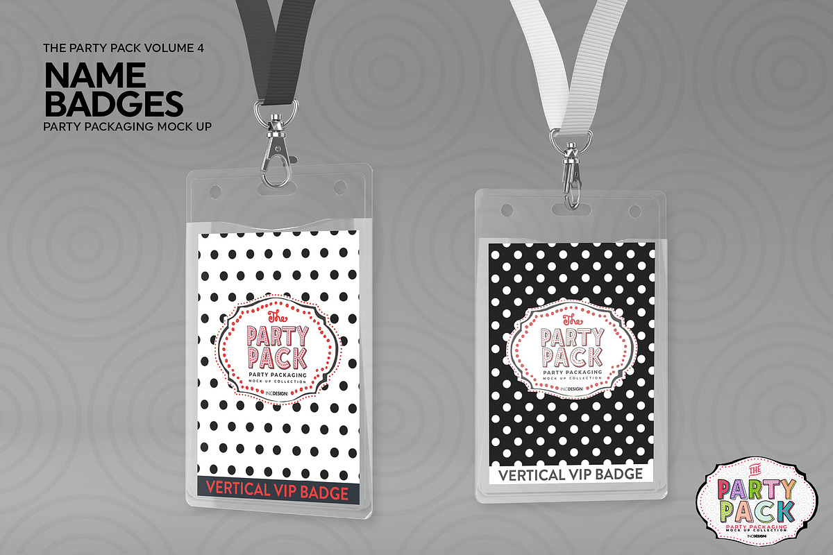 Name Badges with Lanyards Mockup, a Cups & Container Mockup by INCDesign (Photo 6 of 7)