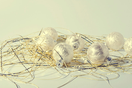 Silver christmas decorations stock photo containing christmas present and gift preview 6