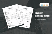 Modern Clean Style - Invoice, a Print Template by AQR Studio (Thumbnail 1 of 2)