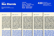Nox Eternis - Sans serif font family, a Sans Serif Font by Artistic & Unique (Thumbnail 6 of 15)