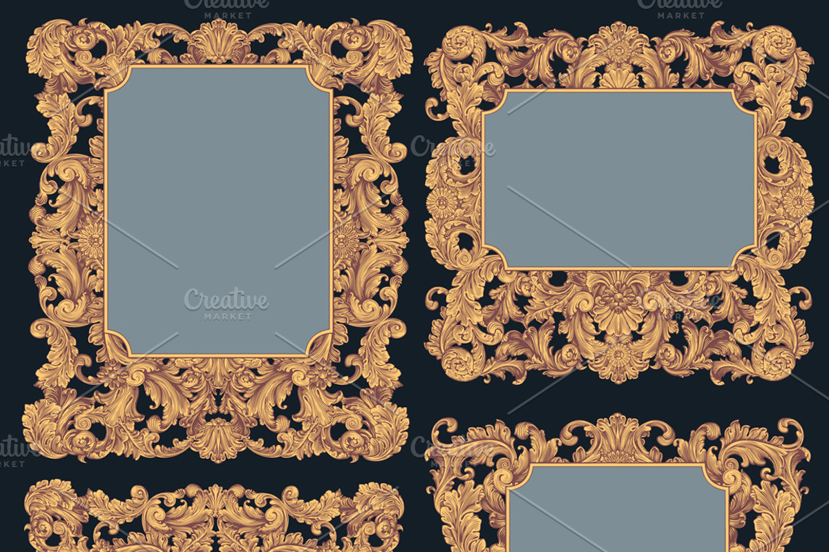Collection vintage engraved frames., a Decorative Illustration by Vector Engraving (Photo 3 of 31)