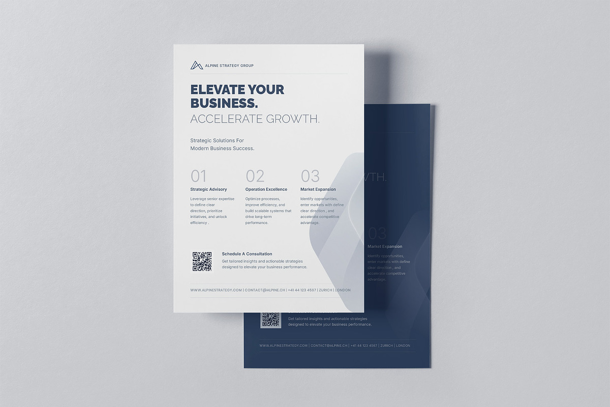 Minimal Corporate Flyer Template, a Flyer Template by Estartshop (Photo 3 of 8)