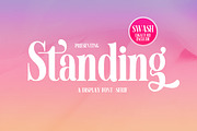 Standing Display, a Sans Serif Font by studiobasic (Thumbnail 1 of 8)