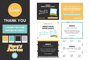 Thank You Card Templates Canva