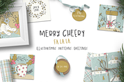 Merry Cheery Clip Art & Patterns, an Illustration by Emily Spadoni (Thumbnail 3 of 9)