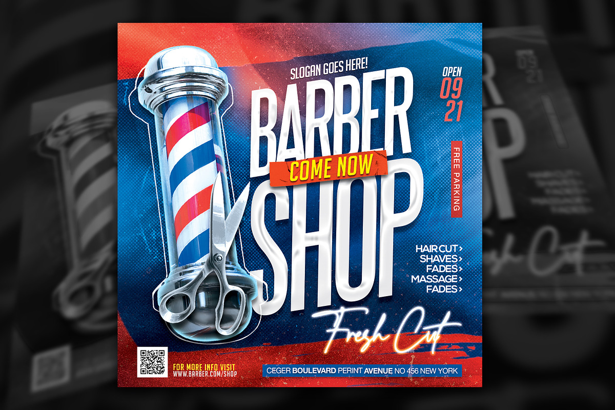 Barbershop Flyer, a Flyer Template by drimerz (Photo 2 of 2)