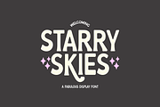 STARRY SKIES Retro Display Font, a Sans Serif Font by Blush Font Co. (Thumbnail 1 of 3)