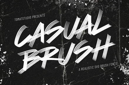 Casual Brush SVG Fonts