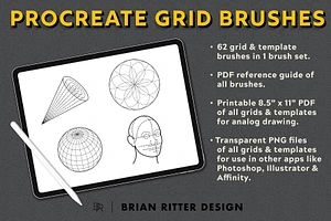 Drawing Grid Brushes for Procreate