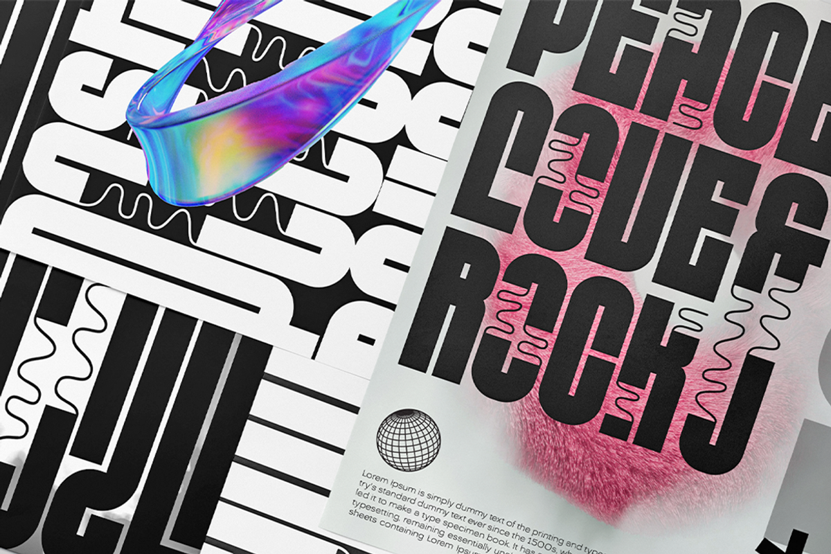 HS Monsnow - An Experimental Sans, a Sans Serif Font by Helipad Space (Photo 8 of 16)
