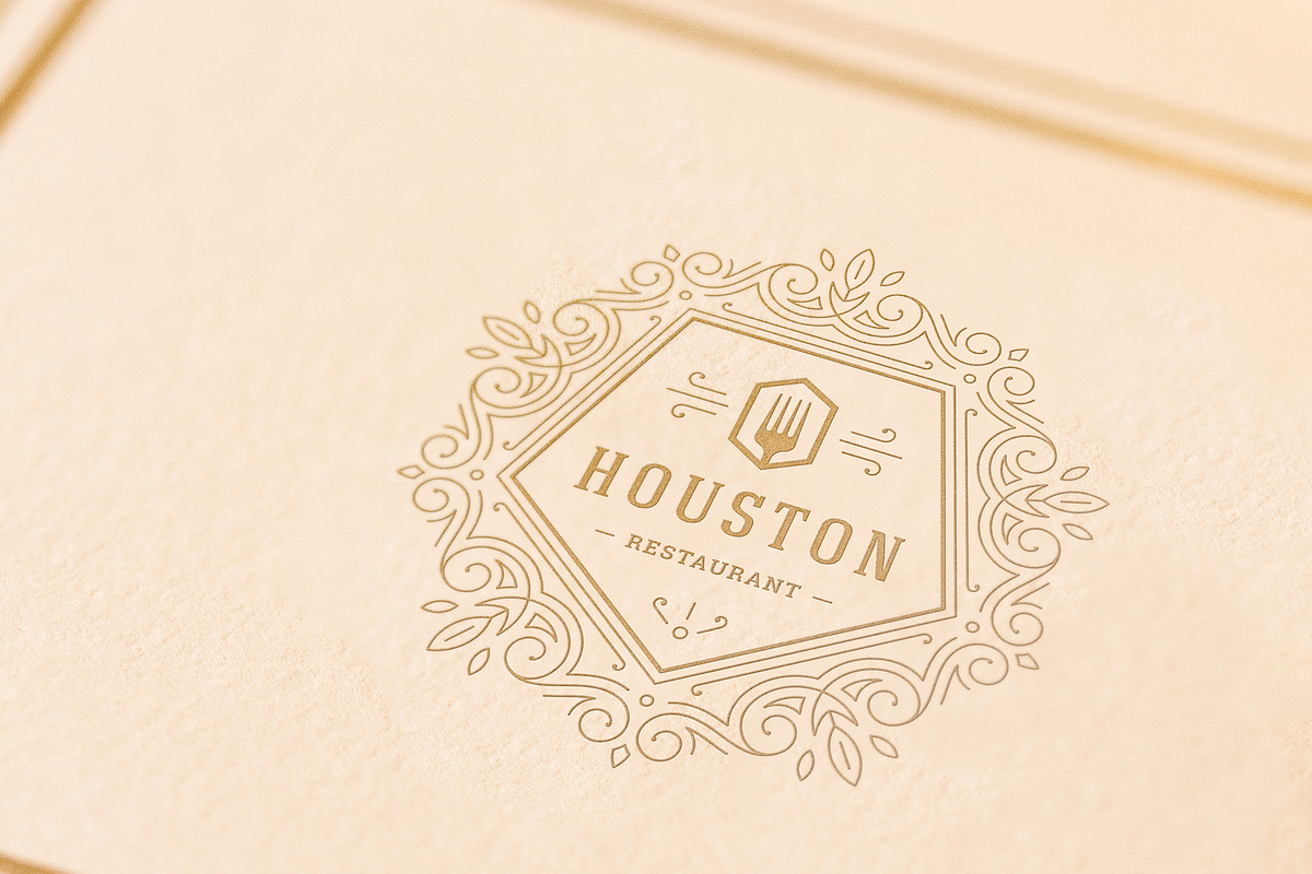 36 Restaurant Logos and Badges, a Branding & Logo Template by Vasya Kobelev (Photo 8 of 12)