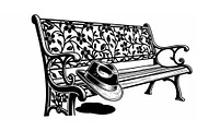 Vintage Park Bench Vector Bundle, an Illustration by jahid234 (Thumbnail 28 of 49)
