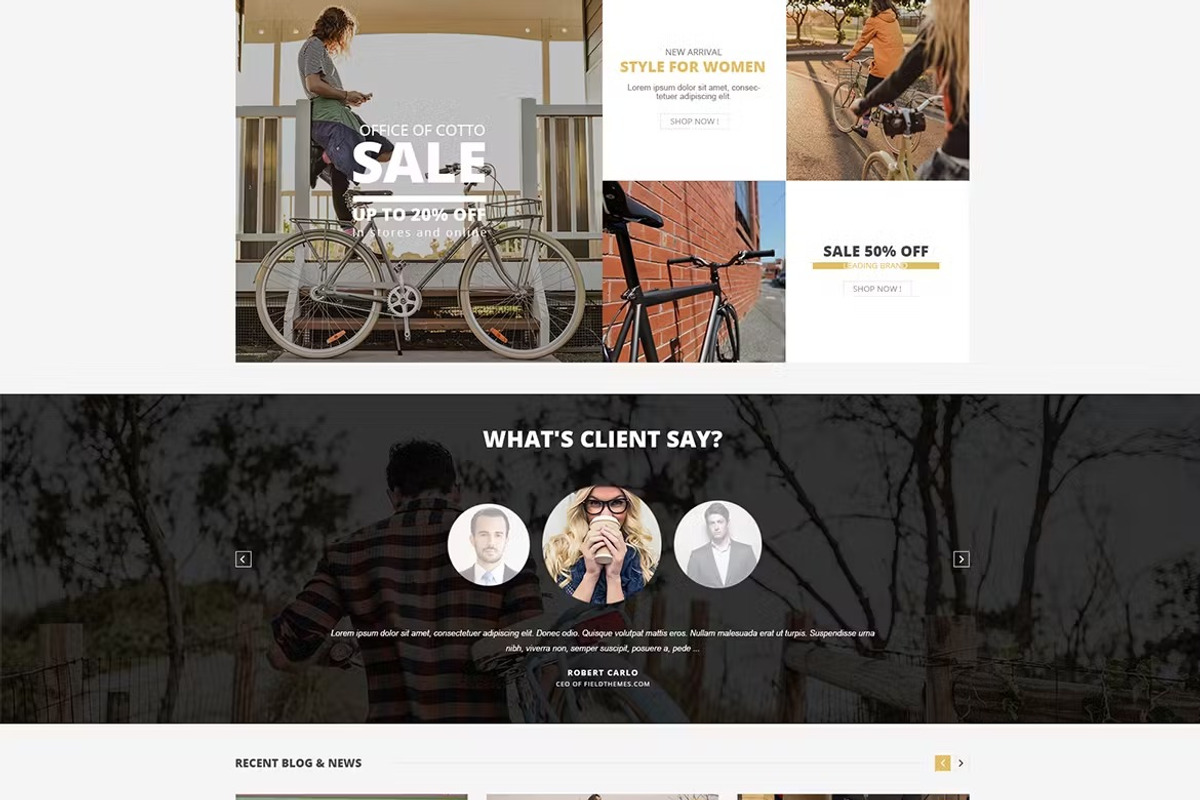 Cotto - Bike Store Shopify Theme, a Shopify Template by AdrianEdward (Photo 1 of 3)