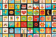 MOODS cartoon modern clipart pack, a Decorative Illustration by Virinaflora (Thumbnail 9 of 10)