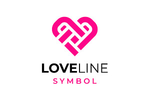 Love Heart Romance Logo, a Branding & Logo Template by Buqancreative