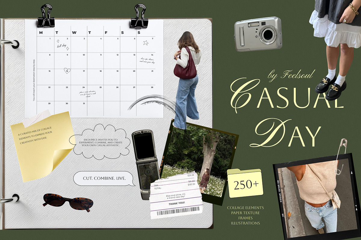 Casual Day Collage Pack, an Object Graphic by Feelsoul (Photo 1 of 11)