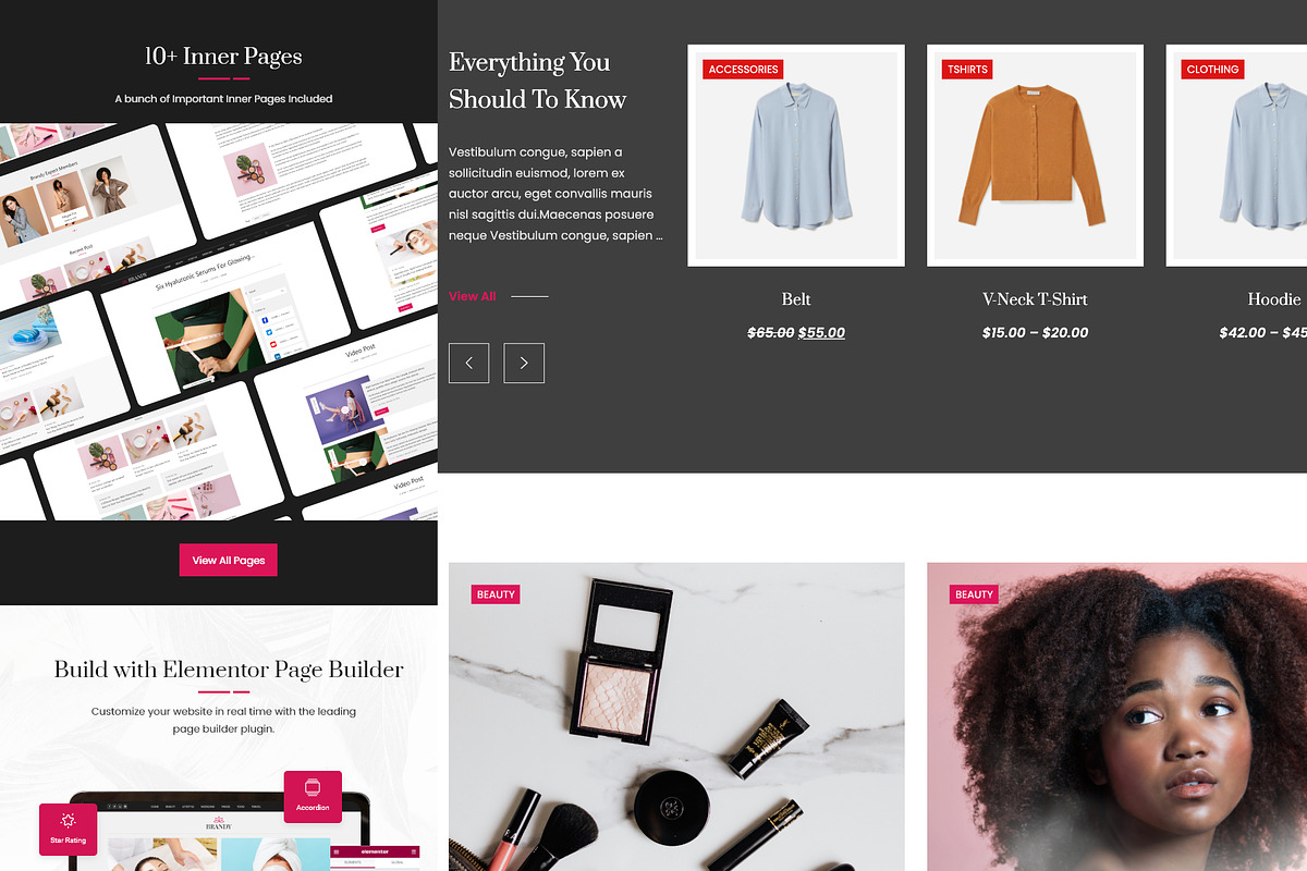 Fashion Lifestyle Blog WordPress, a WordPress Template by UInstrument (Photo 2 of 7)