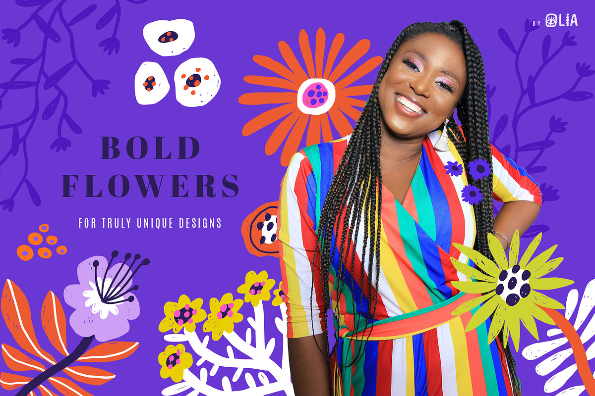 Bold Florals | svg, png, ai, eps, a Decorative Illustration by Olia (Photo 13 of 13)