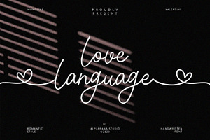 Love Language - Handwritten Font