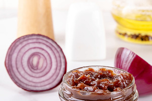 Sweet and tasty red onion marmalade, a Food & Drink Photo by Rimma