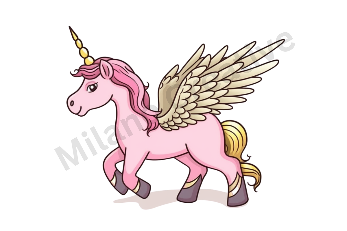 Unicorn Clipart, a Graphic by Milano Creative (Photo 5 of 5)
