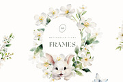 Watercolor easter bunnies clipart, an Animal Illustration by MariGraphic boutique (Thumbnail 3 of 10)