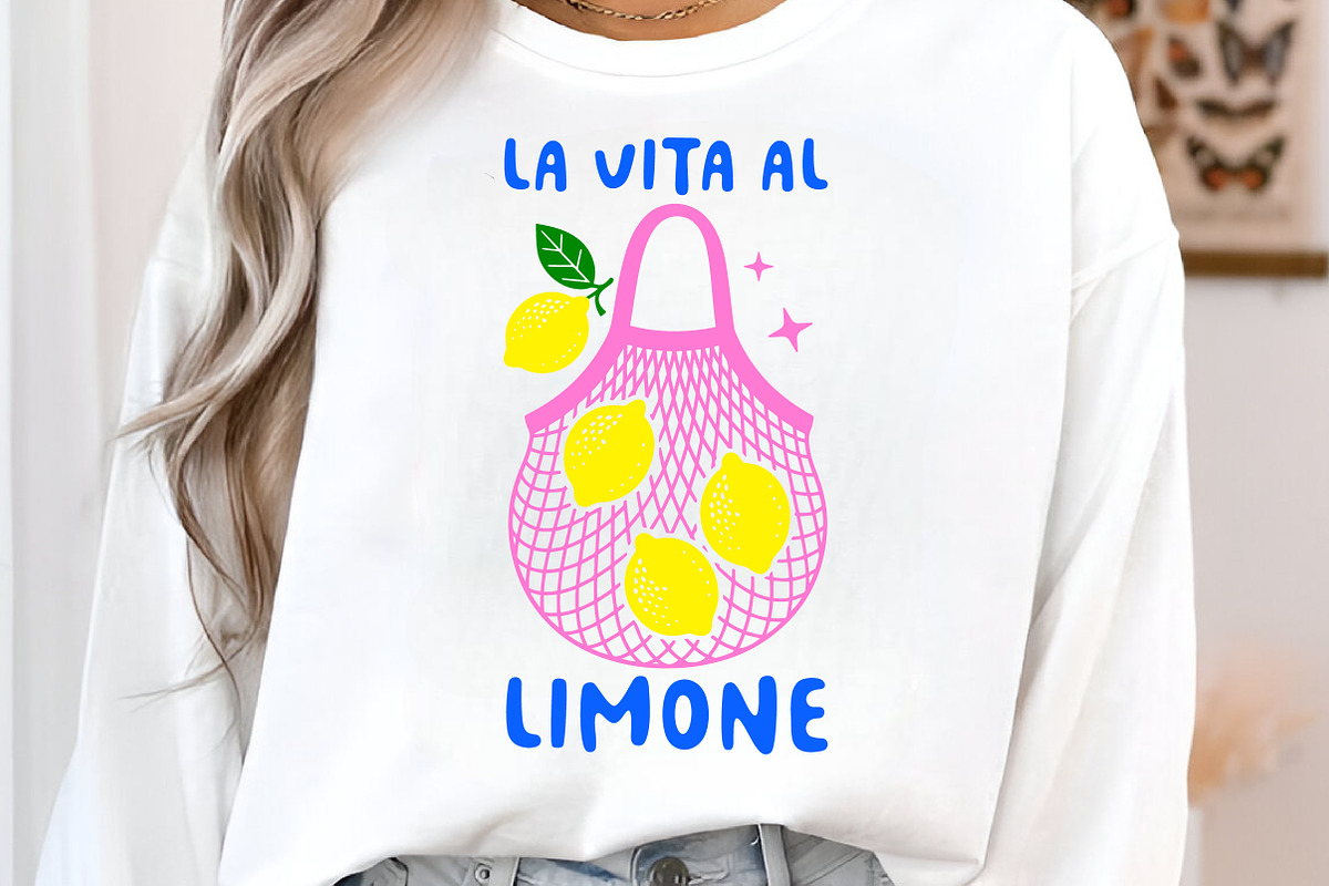 La Vita Al Limone PNG Sublimation, an Illustration by Libby Wishes (Photo 2 of 5)