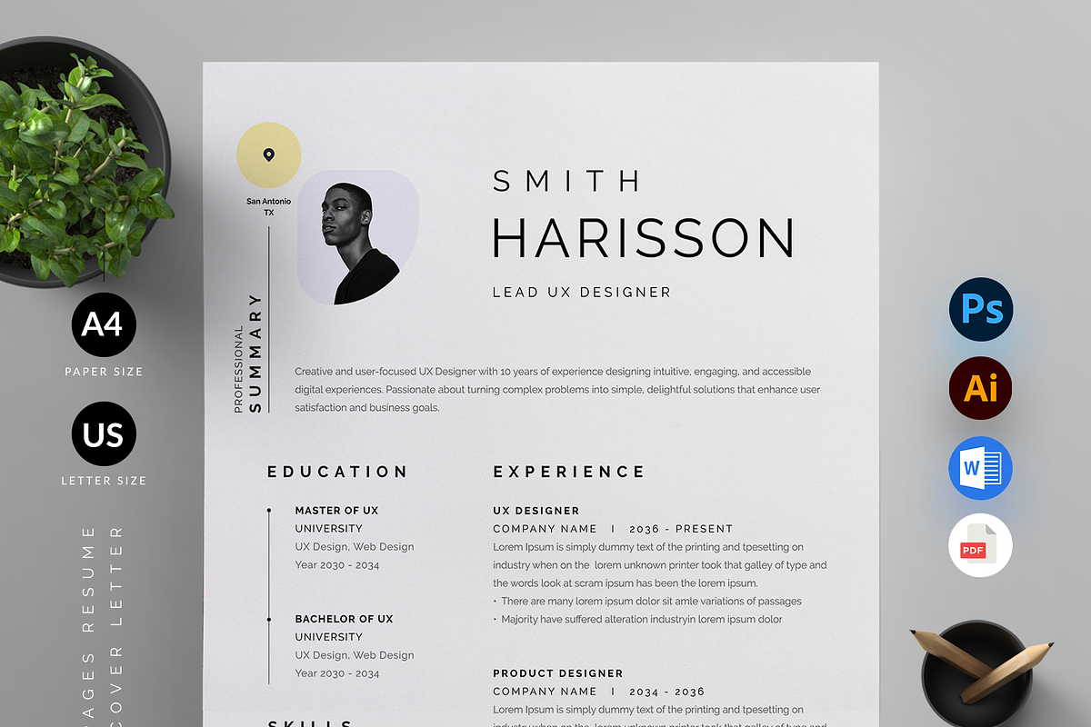 Resume/CV, a Resume Template by Reuix Studio (Photo 1 of 5)