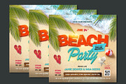 Beach Party Flyer PSD, a Flyer Template by Corrella Design (Thumbnail 2 of 2)