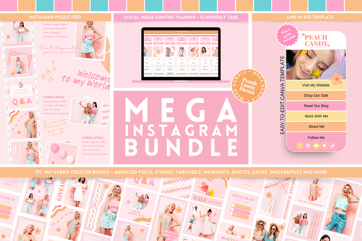 Pastel Instagram Mega Bundle