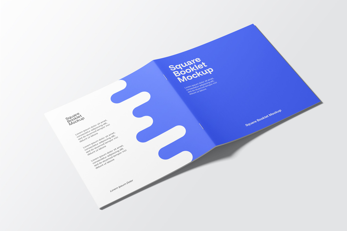 Square Booklet Mockup, a Books & Magazine Mockup by Rizky Audymas (Photo 4 of 9)