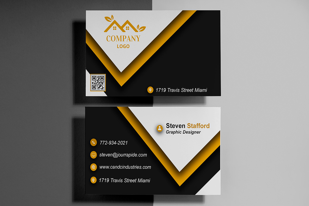 Monogram Business Card PSD preview 2