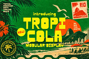 Tropicola - 1970's Brazilian Display, a Sans Serif Font by HipFonts (Thumbnail 1 of 9)