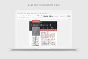 Resume/CV 3 Page Design | Word, a Resume Template by HiveArts (Thumbnail 7 of 7)