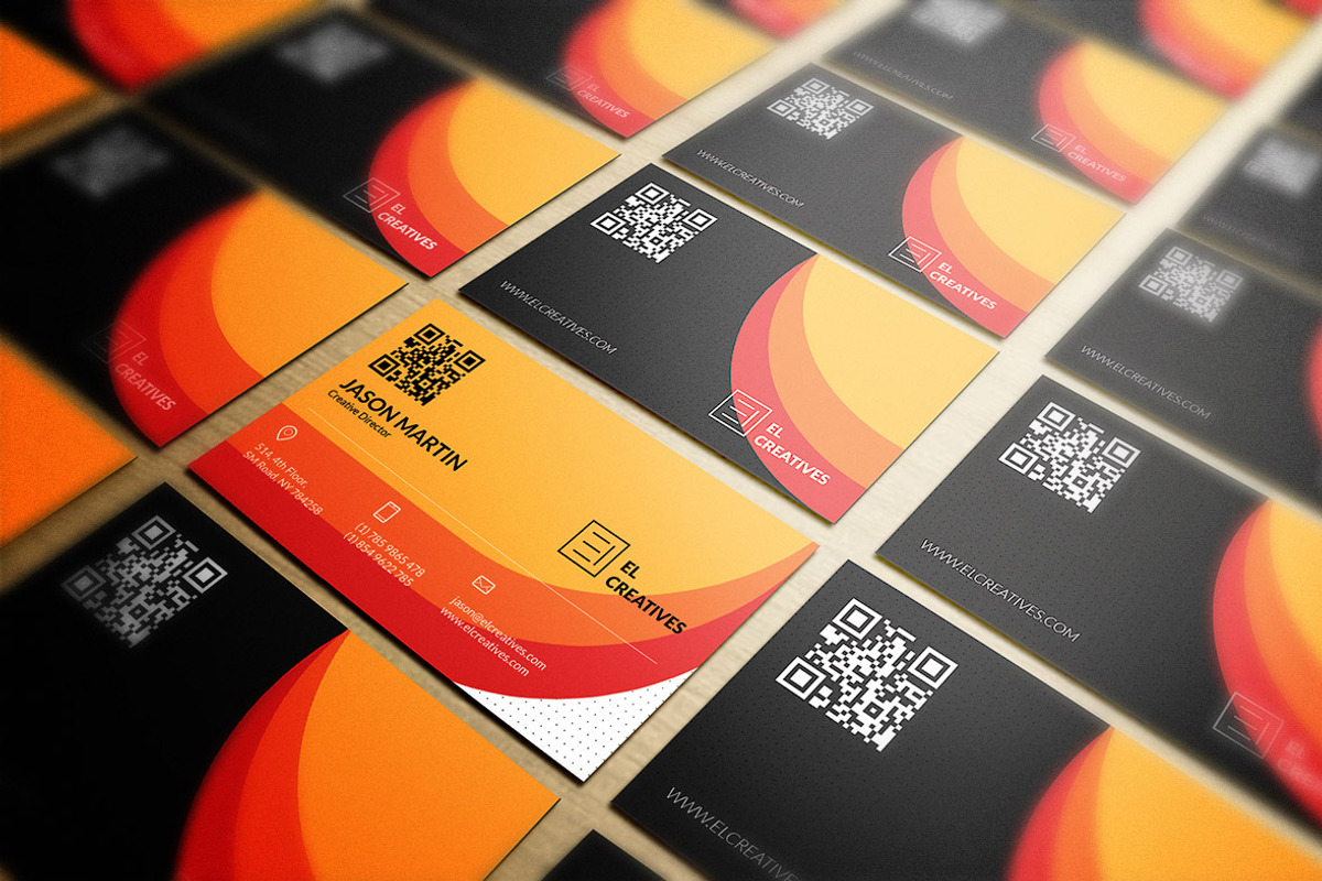 Creative Orange Business Card, a Business Card Template by bouncy (Photo 3 of 4)