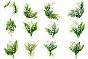 Watercolor Lily clipart, an Illustration by Designworld (Thumbnail 2 of 4)