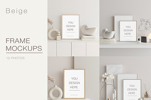 Frame Mockup Kit Beige