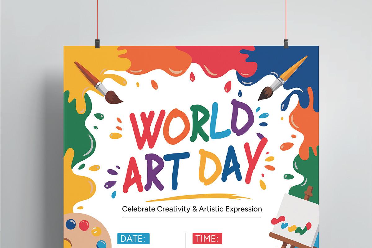 World Art Day Flyer, a Print Template by MightyDesign (Photo 2 of 8)