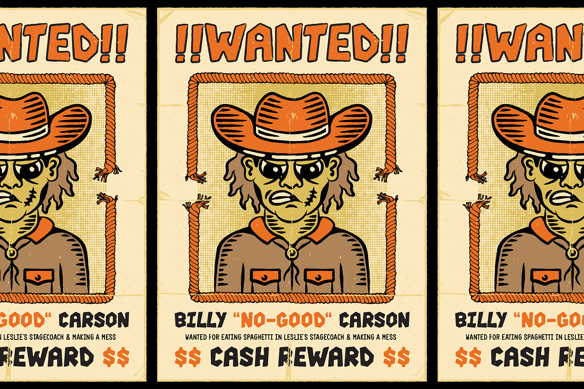 Fun Smoke | Wild West Kinda Font, a Sans Serif Font by HeyAidan (Photo 5 of 6)