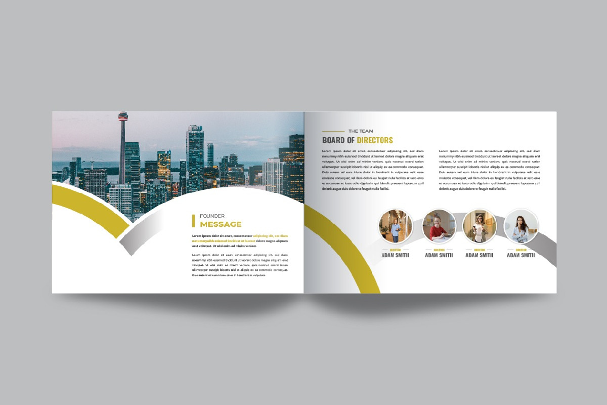 Landscape white paper brochure, a Brochure Template by Pavel_design (Photo 5 of 9)