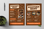 Western Menu, a Flyer Template by Annora Studio (Thumbnail 2 of 6)