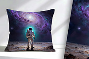 Beautiful Outer Space with Astronaut, a Person Illustration by Sharon Schwalbe (Thumbnail 2 of 4)