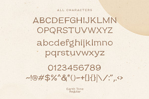 Earth Tone - Organic Sans Family