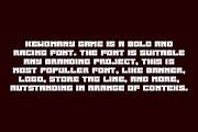 Kewomany Game Automotive Biker Font, a Slab Serif Font by QR Design Studio (Thumbnail 6 of 8)